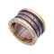 Bague 52 Bague Bulgari, "B.Zero1", or rose, cermet. 58 Facettes 33228