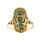Bague 56 Bague émeraudes et diamants 58 Facettes 28609