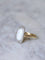 Bague opale entourage diamants 58 Facettes