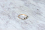 Bague Bague jarretière or rose, argent et diamants 58 Facettes
