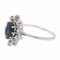 Bague 49 Bague Pompadour Or blanc Saphir 58 Facettes 2528877CN