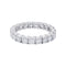 Bague 54 Alliance tour complet or blanc, diamants. 58 Facettes 32467