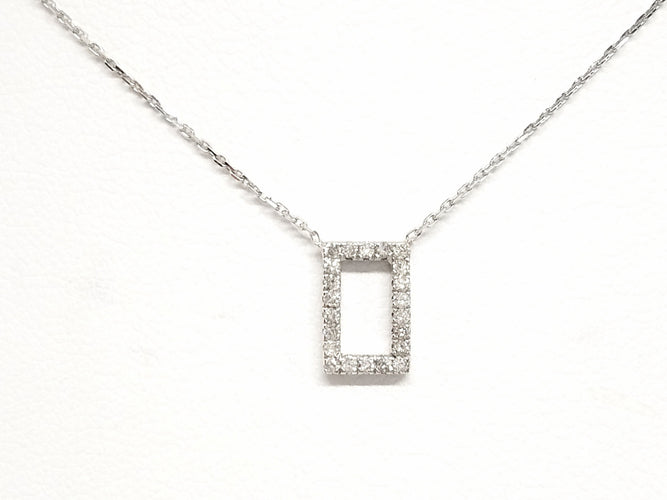 Collier Collier Or blanc Diamant 58 Facettes 579201RV