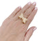 Bague 56 Bague "Noeud", or jaune et diamants. 58 Facettes 33378