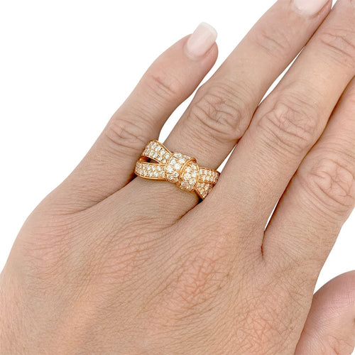 Bague 52 Bague Chaumet, "Liens Séduction", or rose et diamants. 58 Facettes 31661
