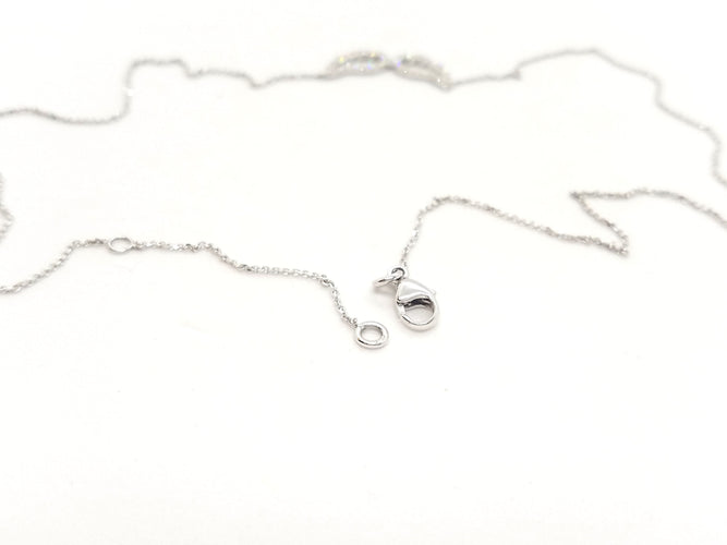Collier Collier Aile d'ange Or blanc Diamant 58 Facettes 579302RV