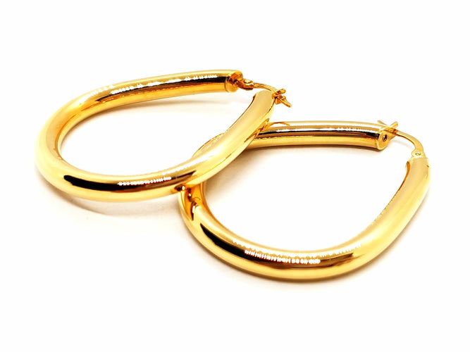 Boucles d'oreilles Boucles d'oreilles Créoles Or jaune 58 Facettes 1660378CN