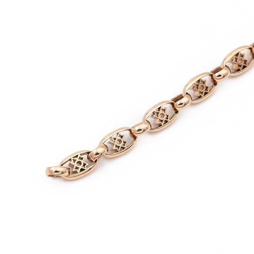 Bracelet Bracelet Maille filigrane Or rose 58 Facettes 1917647CN