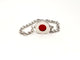 Bague 56 Bague Chaînette Or blanc Cornaline 58 Facettes 843305CD