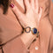 Bracelet Montre bracelet signée Alexis Barthelay or jaune et saphirs "Nuit Etoilée" 58 Facettes 302
