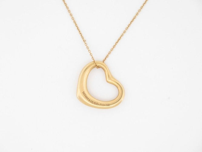 Collier collier TIFFANY & CO open ht 22mm peretti en or jaune 18k 58 Facettes 256341
