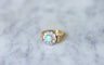 Bague Bague Art Déco marguerite opale diamants 58 Facettes