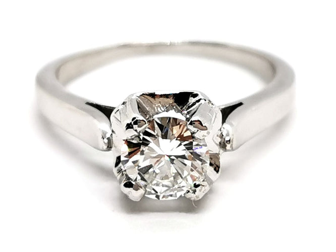 Bague 52.5 Bague Solitaire Platine Diamant 58 Facettes 1747042CN