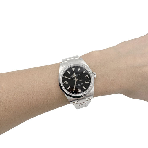 Bracelet Montre Rolex, "Oyster Perpetual Explorer", acier. 58 Facettes 32453