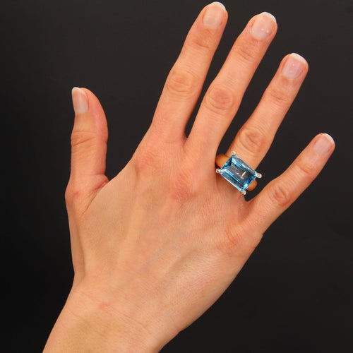 Bague 61 Bague topaze et diamants 58 Facettes 21-134