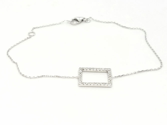 Bracelet Bracelet Graphique Or blanc Diamant 58 Facettes 579216RV