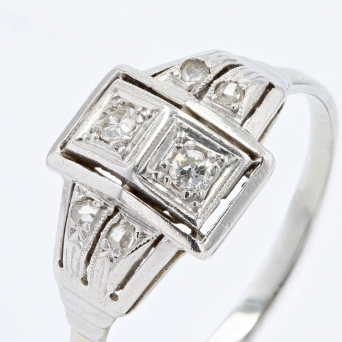 Bague 52 Bague art déco diamants 58 Facettes 21-375A