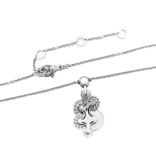 Collier Collier Bulgari "Cicladi" en or blanc et diamants. 58 Facettes 30905