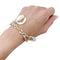 Bracelet Bracelet vintage Hermès, "Golf", or et argent. 58 Facettes 32780