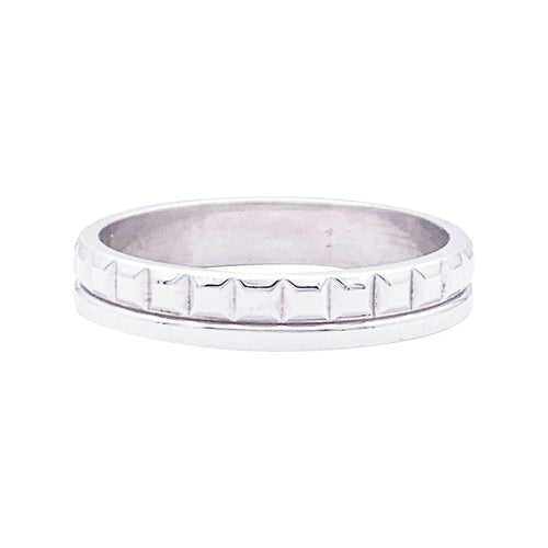 Bague 57 Alliance Boucheron "Quatre Radiant Edition" or blanc. 58 Facettes 33490