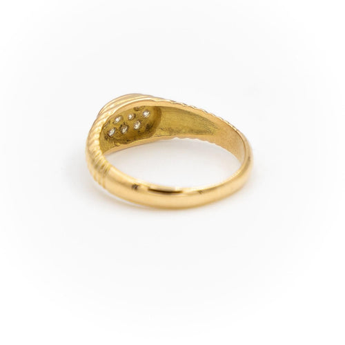 Bague 47 Bague Chevalière Or jaune Diamant 58 Facettes 1875615CN