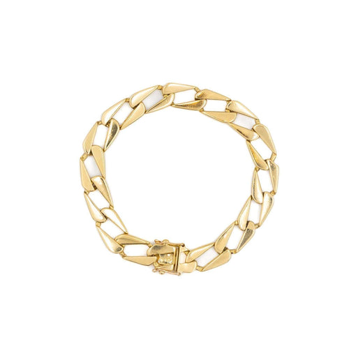 Bracelet Bracelet Maille plate Or jaune 58 Facettes 1984331CN
