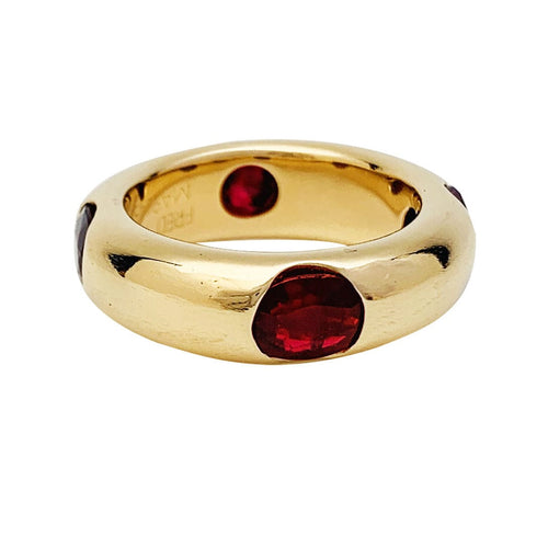 Bague 53 Bague Fred vintage, or jaune, rubis. 58 Facettes 30791