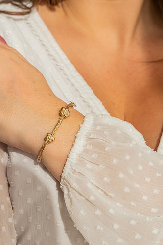 Bracelet Bracelet Fleur Or jaune Diamant 58 Facettes 2480166CN