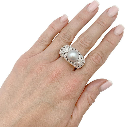 Bague 55 Bague Dior, "Désirée", or blanc, diamants. 58 Facettes 31440