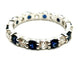 Bague 54 Bague Alliance Or blanc Saphir 58 Facettes 1835765CN