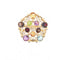 Bague 58 Bague Champignon Or jaune Pierres fines 58 Facettes