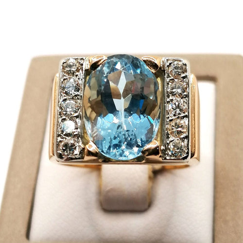 Bague 53 Bague Tank Topaze 58 Facettes 994