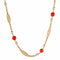 Collier Sautoir Perles et boules de Corail 58 Facettes