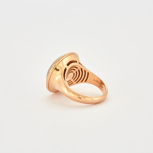 Bague 53 BULGARI – Bague Améthyste Nacre Diamants 58 Facettes