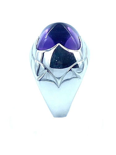 Bague BVLGARI. Bague "Pyramide" en or blanc et améthyste 58 Facettes