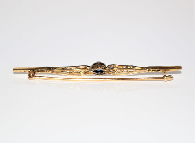 Broche Broche-barrette 1900 Art Nouveau 58 Facettes 498