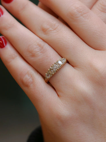 Bague 60.5 Bague jarretière Or jaune Diamants 58 Facettes J155