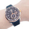 Montre Montre Cartier Calibre en or et acier sur bracelet caoutchouc. 58 Facettes 32552