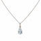 Pendentif Pendentif aigue-marine or blanc 58 Facettes 23-279