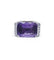 Bague 53 / Blanc/Gris / Or 750 Bague Or Diamants Et Améthyste 58 Facettes 120162R