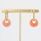 Boucles d'oreilles Créoles en or et pampille de corail 58 Facettes 21-556