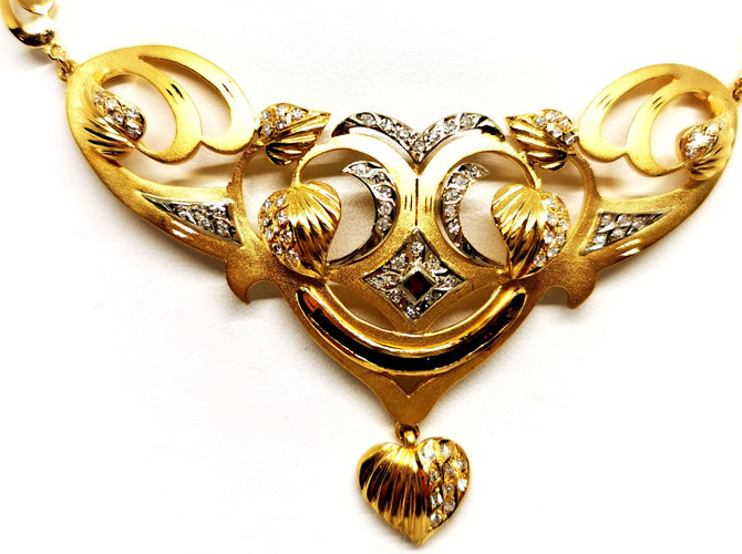 Collier Collier Or jaune Diamant 58 Facettes 1074976CN
