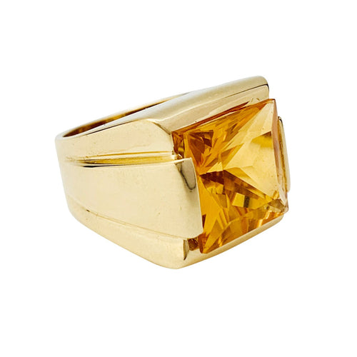 Bague 48 Bague Fred or jaune et citrine. 58 Facettes 30711