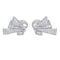 Boucles d'oreilles Boucles d'oreilles vintage, or blanc, platine, diamants. 58 Facettes 32346