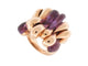 Bague 57 bague DE GRISOGONO or rose 18k a pampilles 57 amethyste 58 Facettes 247054