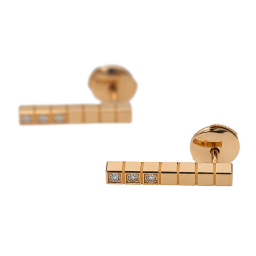 Boucles d'oreilles Chopard Boucles d'oreilles Puces Ice cube Or rose Diamant 58 Facettes 2834724CN