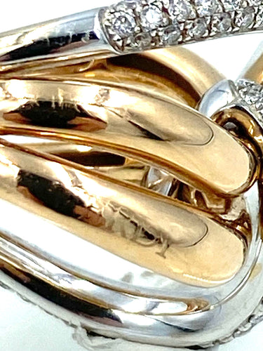 Bague Verdi. Bague 2 ors et diamants 58 Facettes