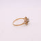Bague Bague or jaune, pierre blanche 58 Facettes