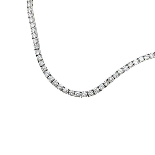 Collier Collier rivière diamants en or blanc. 58 Facettes 30692