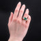 Bague 63 Bague de justice émeraude diamants ancienne 58 Facettes 23-006